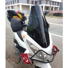 Motocam Honda Pcx Ön Cam 2014-2017 Model 65CM Siyah Renkli 4mm Orta Boylu