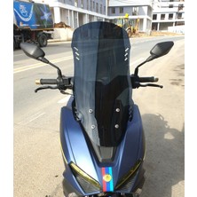 Motocam Rks Vieste 249 Ön Cam 2022-2026 Model 65CM Siyah Renkli 4mm Orta Boylu