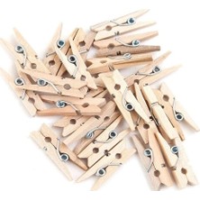 Ahşap Mini Ham Mandal 100 Adet