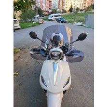 Motocam Rks Letbe Lb 125 Ön Cam 2023-2026 Model 45CM Füme Renkli 4mm Elcikli Aparatsız