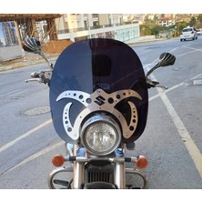 Motocam Suzuki C 800 Ön Cam 2004-2016 Model 61CM Siyah Renkli 4mm Aparatsızdır