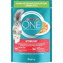 3 Adet Purina One Pouch Hindili Kısırlaştırılmış Kedi Maması 85 G