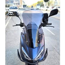 Motocam Küba Newlight 125 Pro Ön Cam 2023-2026 Model 58CM Füme Renkli 4mm Orijinal Boylu