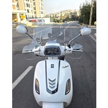 Motocam Arora Safari 50 Ön Cam 2021-2026 Model 37CM Şeffaf Renkli 4mm Elcikli Aparatsız