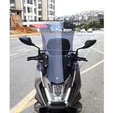 Motocam Kymco Skytown 125 Ön Cam 2023-2026 Model 72CM Füme Renkli 4mm Uzun