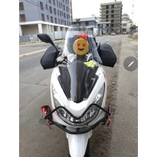 Motocam Honda Pcx Ön Cam 2014-2017 Model 65CM Şeffaf Renkli 4mm Orta Boylu