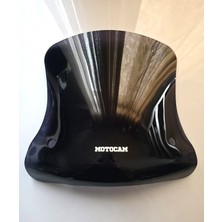 Motocam Vespa Gtv 300 Ön Cam 2011-2022 Model 42CM Siyah Renkli 4mm Aparatsız