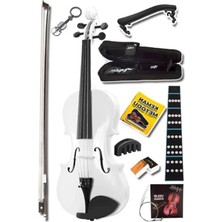 Hakay Beyaz 4/4 Tam Boy Keman Seti, Çanta ve Aksesuarlar Dahil