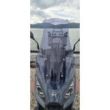 Motocam Yuki Xway 125 Ön Cam 2023-2026 Model 65CM Füme Renkli 4mm Orta Boylu