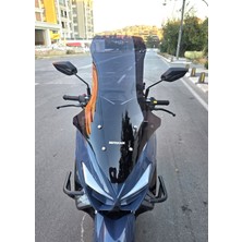 Motocam Küba Newcity 50 Ön Cam 2023-2026 Model 78CM Siyah Renkli 4mm Uzun