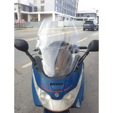 Motocam Piaggio X8 200 Ön Cam 2004-2006 Model 70CM Şeffaf Renkli 4mm