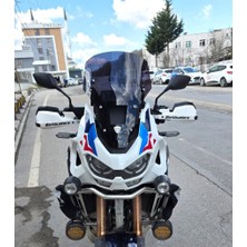 Motocam Honda Africa Twin Crf 1100 L4 Ön Cam 2023-2026 Model 46CM Siyah Renkli 4mm Orijinal Boylu