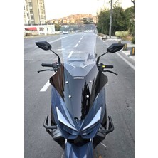 Motocam Küba Newcity 50 Ön Cam 2023-2026 Model 78CM Şeffaf Renkli 4mm Uzun