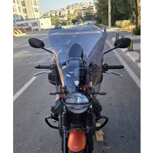 Motocam Moto Guzzi V7 Stone Ön Cam 2021-2023 Model 52CM Füme Renkli 4mm Aparatsız