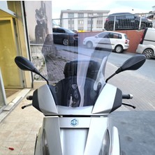Motocam Piaggio X7 Ön Cam 2007-2012 Model 43CM Füme Renkli 4mm