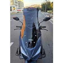 Motocam Küba Newcity 50 Ön Cam 2023-2026 Model 75CM Siyah Renkli 4mm Uzun