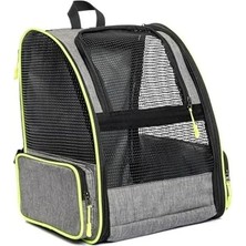 Hakay Yıkanabilir Gri Piramit Model Kedi ve Köpek Taşıma Çantası, Hava Alır