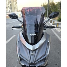 Motocam Sym Cruisym 150 Gt Ön Cam 2023-2026 Model 45CM Siyah Renkli 4mm