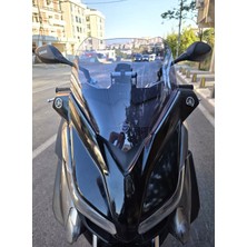 Motocam Yamaha Xmax Ön Cam 2014-2017 Model 36CM Füme Renkli 4mm Sportif