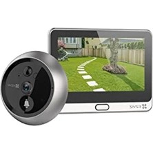 Hakay 4,3 Inç Ekranlı Kablosuz Video Kapı Zili, Pır Sensörlü