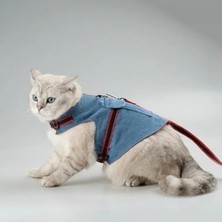 Hakay M Boyutunda Kaçış Önleyici Kedi ve Küçük Köpek Gezdirme Tasması