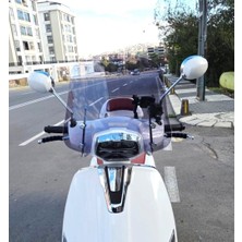 Motocam Küba mt 50 Pro Plus Ön Cam 2024-2026 Model 39CM Füme Renkli 4mm Aparatsız