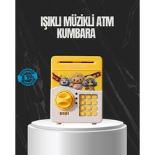 Zenvia Sarı Renk Otomatik Para Çeken Şifreli Çocuk Kumbarası