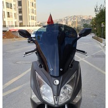 Motocam Sym Joymax 250 I Ön Cam 2013-2016 Model 54CM Siyah Renkli 4mm Sportif