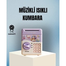 Zenvia Işıklı Sesli Şifreli Otomatik Para Çeken Kumbara Mor