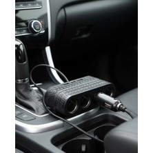 Zenvia Araç Çakmak Çoklayıcı 4 Çıkışlı 2 USB ve Type C Girişli Çok Fonksiyonlu Şarj Ünitesi