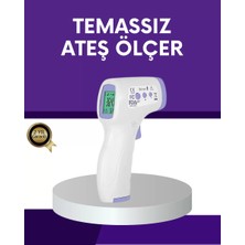 Zenvia Temassız Ateş Ölçer Dijital Kızılötesi Termometre Hızlı Ölçüm