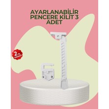 Zenvia Cam Pencere Açılma Kontrol Kilidi Kolay Montaj 3’lü