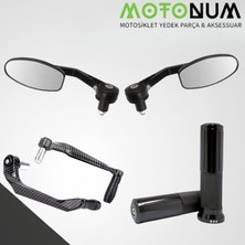 MOTONUM Bajaj Pulsar 400 Z Modifiye Seti-Siyah-Oval Gidon AYNA-MD08427