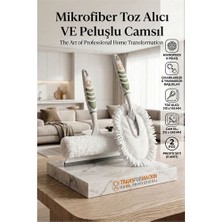 Nemere 2'li Profesyonel Temizlik Seti - Yıkanabilir Mikrofiber Toz Alıcı ve Peluşlu Camsil 723097 Nemer