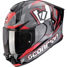 Scorpion EXO-530 Air Rok  Kapalı Motosiklet Kaskı Gri  Siyah  Kırmızı