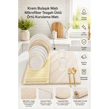 Evolis Kitchen Bulaşıklık Katlanabilir Matlı Mikrofiber Katlanır Bez Mat Tezgah Kurutma