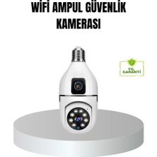 Nemere Ithalat Wifi Ampul Güvenlik Kamerası 1080P Full Hd Gece Görüşlü ve Hareket Algılamalı