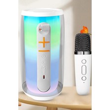 LTG Nova Pluse 6 Mikrofonlu Rgb Kablosuz Hoparlör - Beyaz