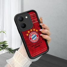 Ucuc Vivo Y27 5G/Y27S Uyumlu Siyah Silikon Şık Baskı Kılıf Darbeye Dayanıklı Kamera Korumalı
