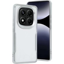 LTG Nova Redmi Note 14 5g Kılıf Boyi Silikon Kapak - Gümüş