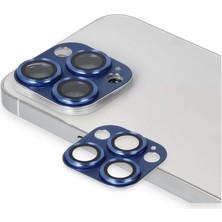 LTG Nova Iphone 13 Pers Alüminyum Kamera Lens - Lacivert