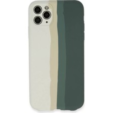 LTG Nova Iphone 11 Kılıf Ebruli Lansman Silikon - Beyaz-Gri