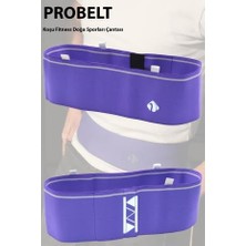 Delta Probelt Sporcu Kemeri Mürdüm Renkli Koşu Fitness Korse Bel Çantası Güvenli 4 Gizli Cepli