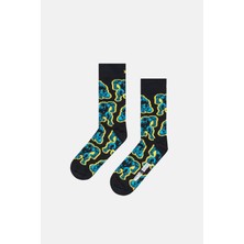 Happy Socks - Siyah Marvel Avengers Black Panther Çorap