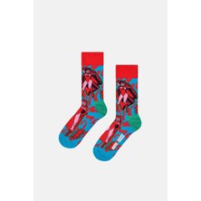 Happy Socks - Kırmızı Marvel Avengers Scarlet Witch Çorap