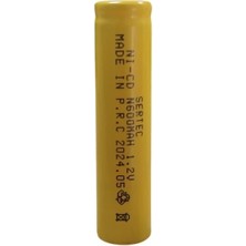 LTG Nova Sertec - 1.2V 600 Mah - N Boy - Ni-Cd Şarjlı Pil - (Başsız / Flat Head)