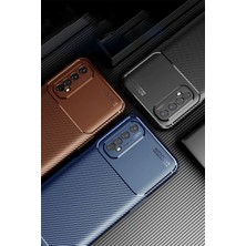 LTG Nova 7 Kılıf Auto Focus Karbon Kapak - Kahverengi