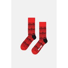 Happy Socks - Kırmızı Marvel Spider - Man Temalı Çorap
