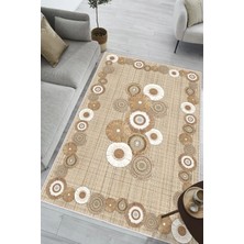 Pelura Halı Modern Dijital Baskılı Halı Makinede Yıkanabilir Kaymaz Taban Oturma Odası Salon ve Yolluk Halı