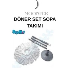 PremiumPort Pratik Temizlik Seti Sprey ve Sopa Takımı, Hızlı ve Kolay Kullanım